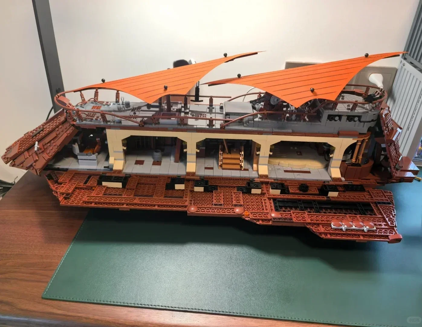 Moc UCS Jabba's Sail Barge – blocs de construction, ensembles compatibles avec les particules Legoed, adaptés aux cadeaux de noël 75397