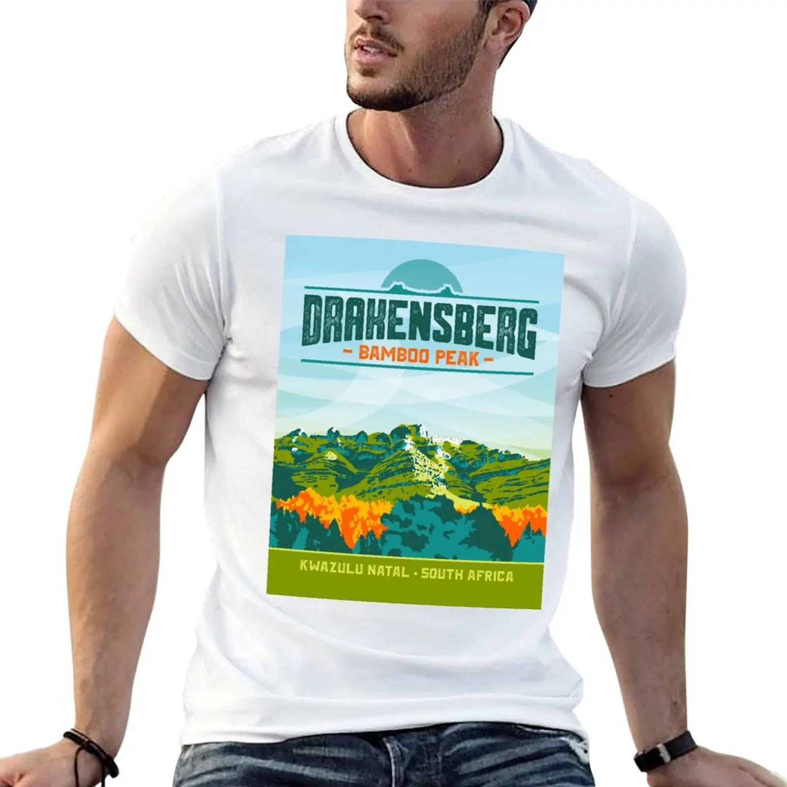 

Bamboo Peak - Drakensberg T-Shirt anime tshirt man t shirt graphic t shirts cotton 100% T-Shirt