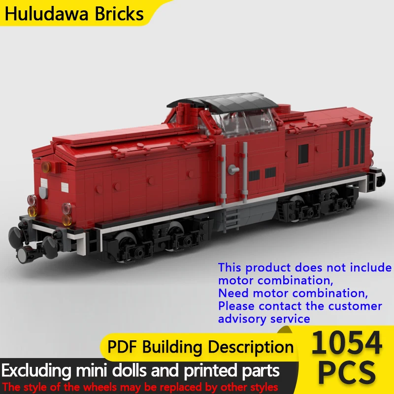 

City Car Model MOC Building Bricks DB BR 204 Diesel Locomotive Modular Technology Children Holiday Gifts Assemble Toys Suit