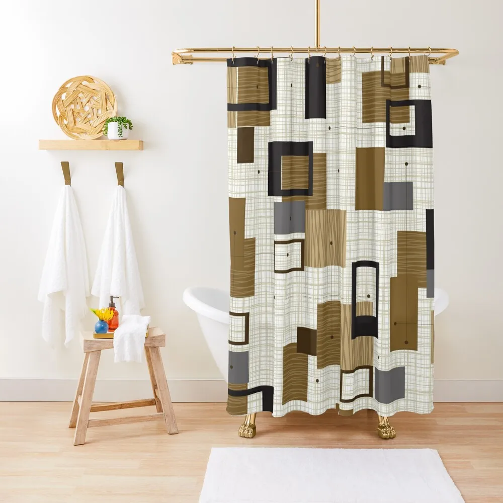 

Современная занавеска для душа середины века 7a, водонепроницаемая занавеска для душа и аксессуары для ванной комнаты с защитой от плесени, занавеска для душа и ванной комнаты