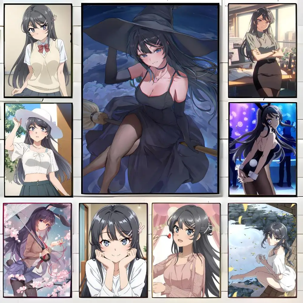 romantic anime R-Rascal Does Not Dream of Bunny Girl Senpai Poster Wall Art Print Decorative Mural Home Decor Gift Unframed