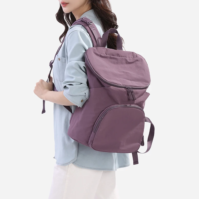 

Azn New Lightweight Women's Outdoor Travel Bapa with Flip Cover Hiking Bag Casual Bookbag Soft oulder Straps Zipper Clo...