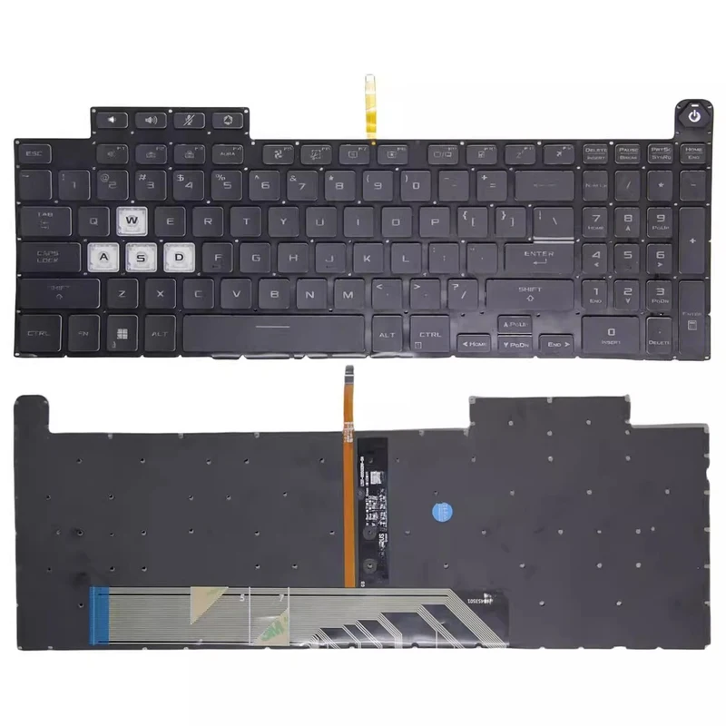 YY+New for Asus TUF Gaming F15 FA507RC FA507RE FA507RM FA507RR US Keyboard Backlit