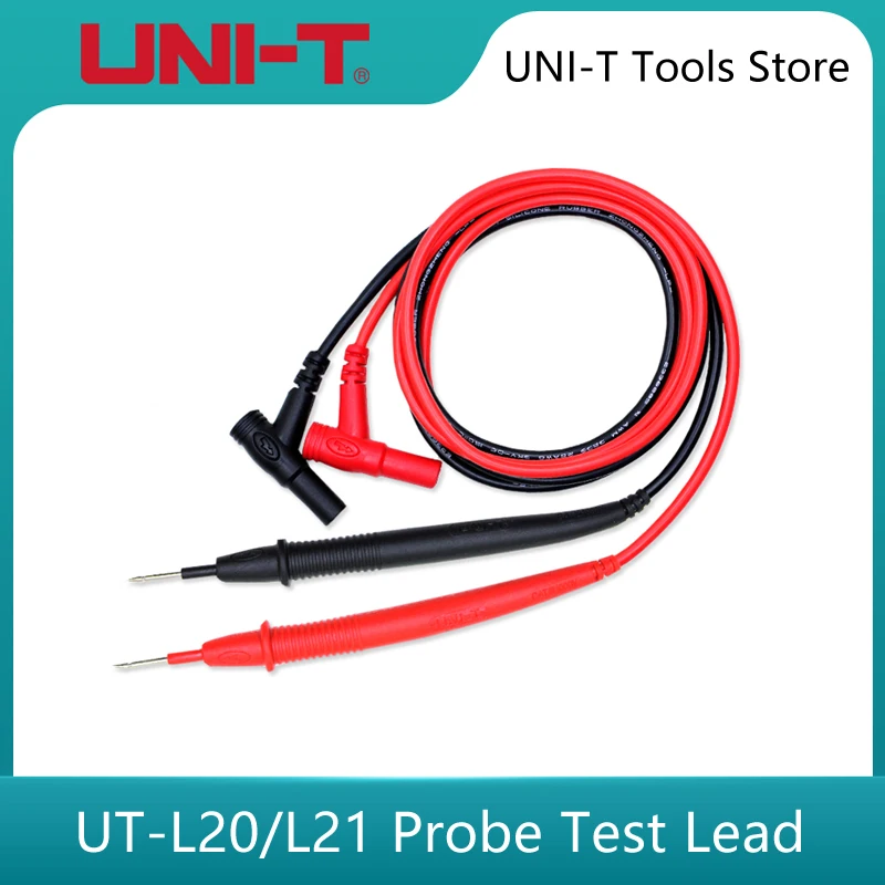 UNI-T UT-L20 original 20a 1000v teste de ponta ponta de ponta de ponta agulha multímetro digital braçadeira medidor tester fio e cabo caneta
