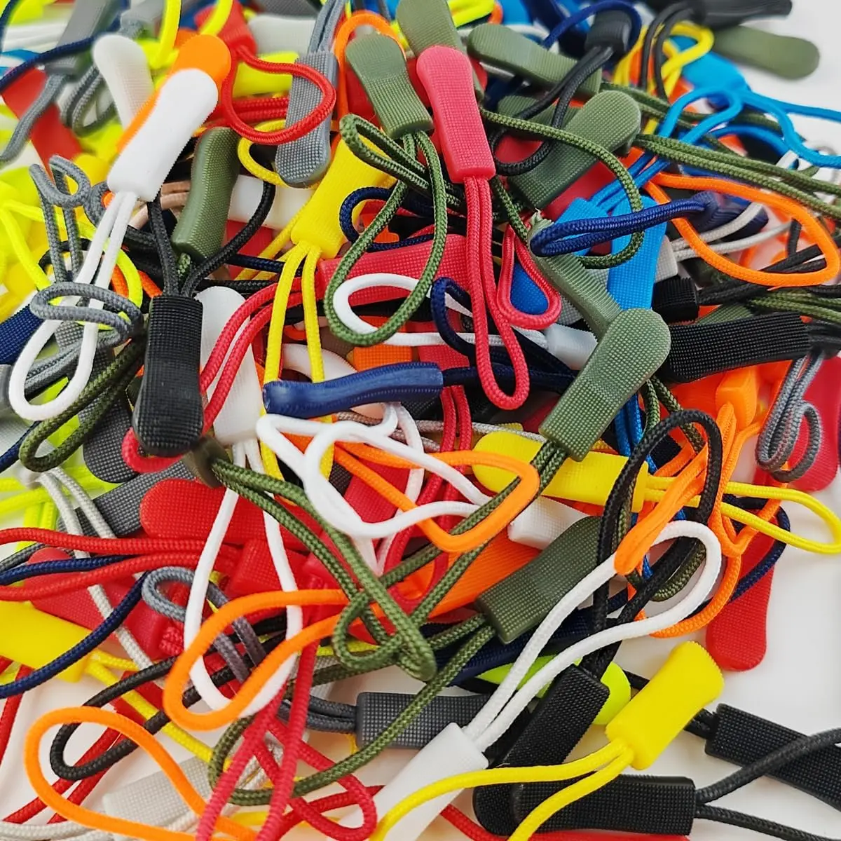 20-100 stuks ritstrekkers ritsverlenging trekt nylon koord rits tag vervanging voor doe-het-zelf naaien kleding rugzakken jassen bagage