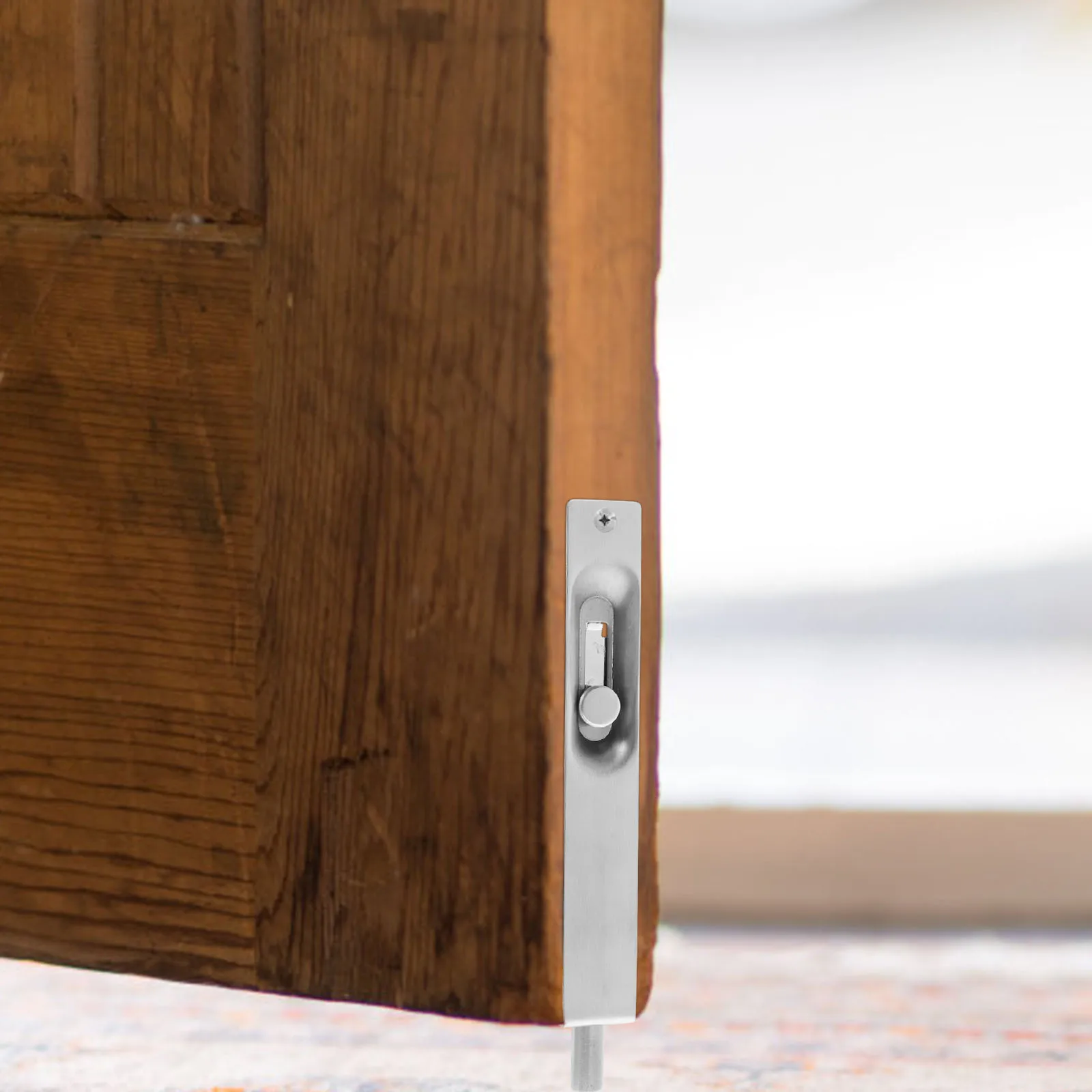 

15Cm Flush Bolt Stainless Steel Hidden Door Lock For Double French Wooden Doors Security Slide Bolt Gate Latch Hardware