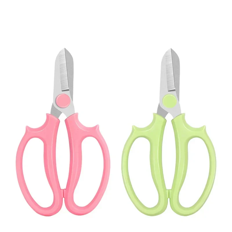 Stainless Steel Garden Scissors Florists Professional Flower Arranging Shears Comfortable Grip Handle Potted Plant Pruning Tools