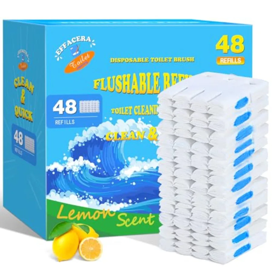 

72 сменных блока для унитаза, смываемые, одноразовые, бумажные, оптом, свежие сменные насадки для туалетной щетки, для унитаза и ванной комнаты