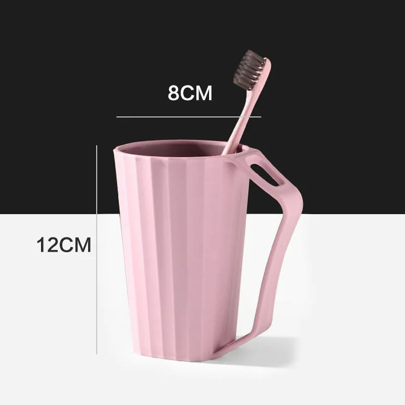 Creative Portable Mouthwash Cup Household Toothbrush Cup with Handle Simple Student Dormitory Mouthwash Cup