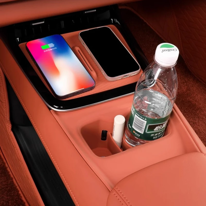 Water Cup Pad All-inclusive Storage Slot Pad For DEEPAL S05 Central Control Wireless Waterproof Silicone Pad Car Accessories