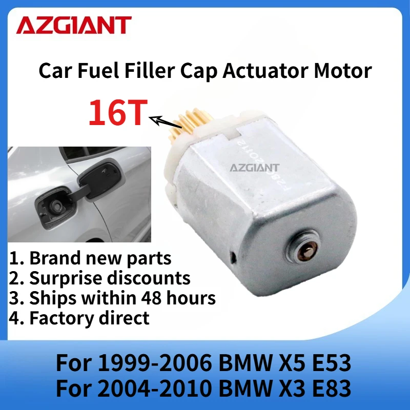 

For 1999-2006 BMW X5 E53/2004-2010 BMW X3 E83 Car Fuel Filler Flap Open Lock Release Actuator Core Motor Tank Cap Door Engine