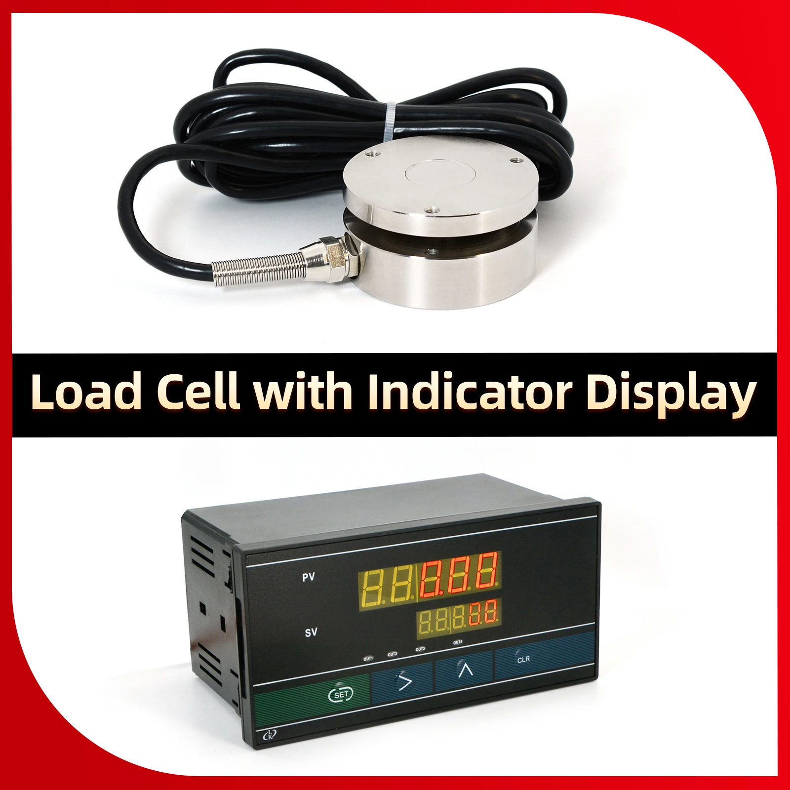 

Load Cell Sensor with Indicator Display,Test Pressure and Compressive force,High Precision,
