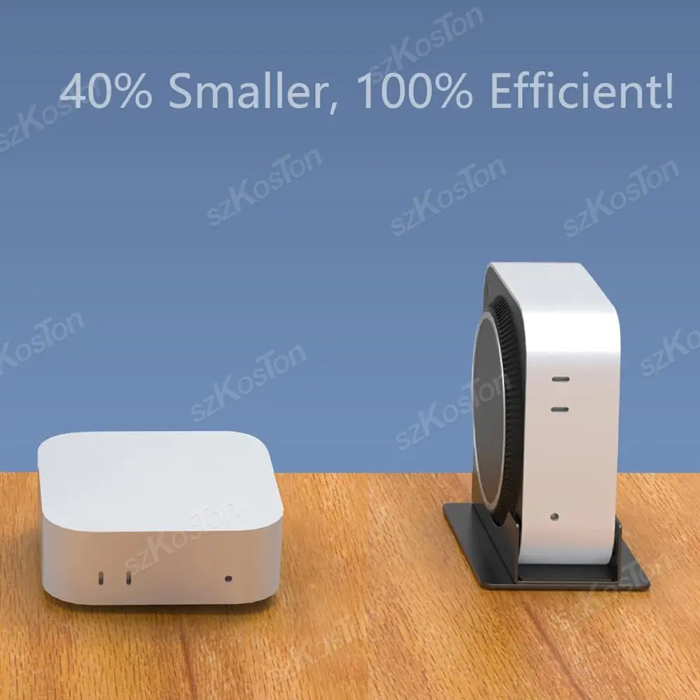 Support de bureau en métal pour ordinateur de bureau Mac Mini M4, Base antidérapante, support Vertical pour Mac Mini M4 Pro, 2024