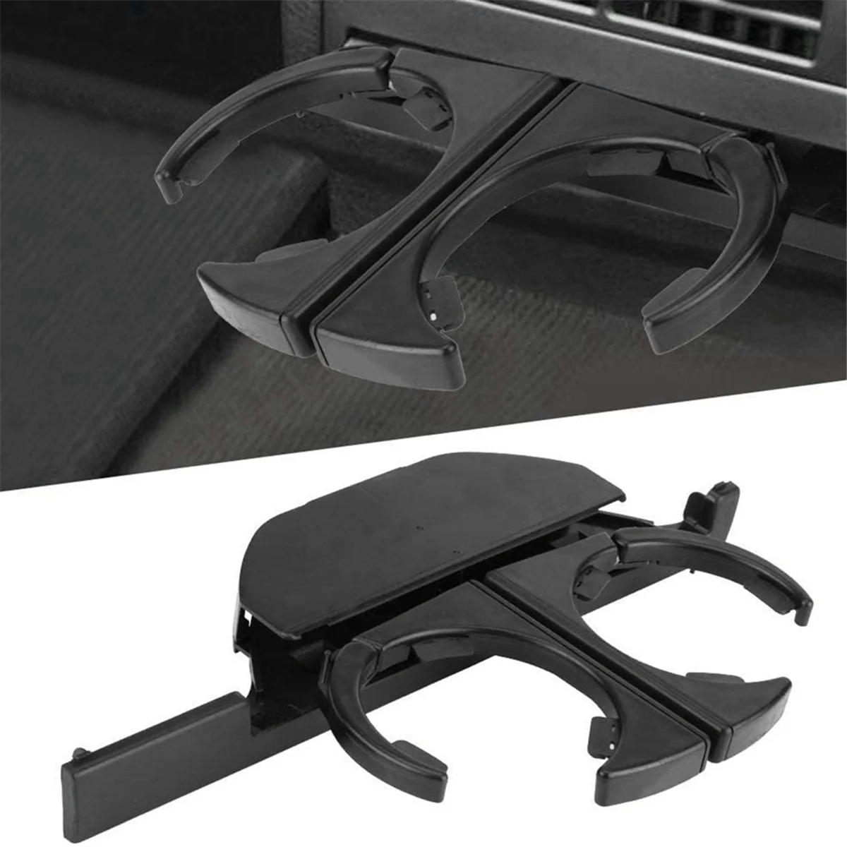 Car LHD Front + Rear Retractable Cup Holder Water Cup Holder for E39 525I 525I 1996-2003 51168190205 51168184520