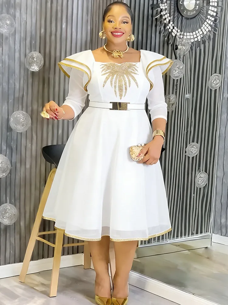 

Модные африканские платья больших размеров для женщин, вечерние платья в стиле дашики и анкара, элегантные турецкие мусульманские макси-платья, новинка 2026 года