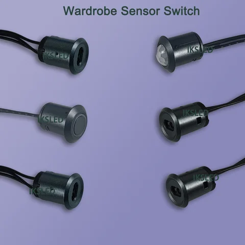 Hand Sweep Switch 5A 12V-24V, Smart IR Motion Sensor Light for Wardrobe Cabinet, Touch ON/OFF & Dimming, for Closet LED Lamp
