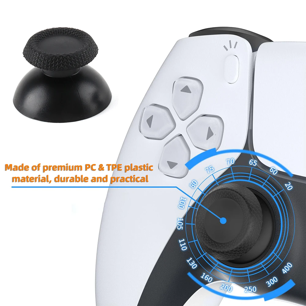 20 قطعة استبدال ثلاثية الأبعاد التناظرية Thumbsticks ل PS5 PS4 PS3 PS2 تحكم الإبهام العصي لسلسلة XBOX 360 عصا التحكم غطاء ملحق