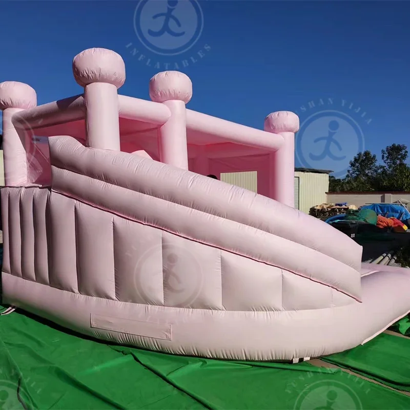 2023 Factory Wholesale Outdoor & Indoor  Multi-Functional Pink Inflatable Castle With Pool And Slide For Sale