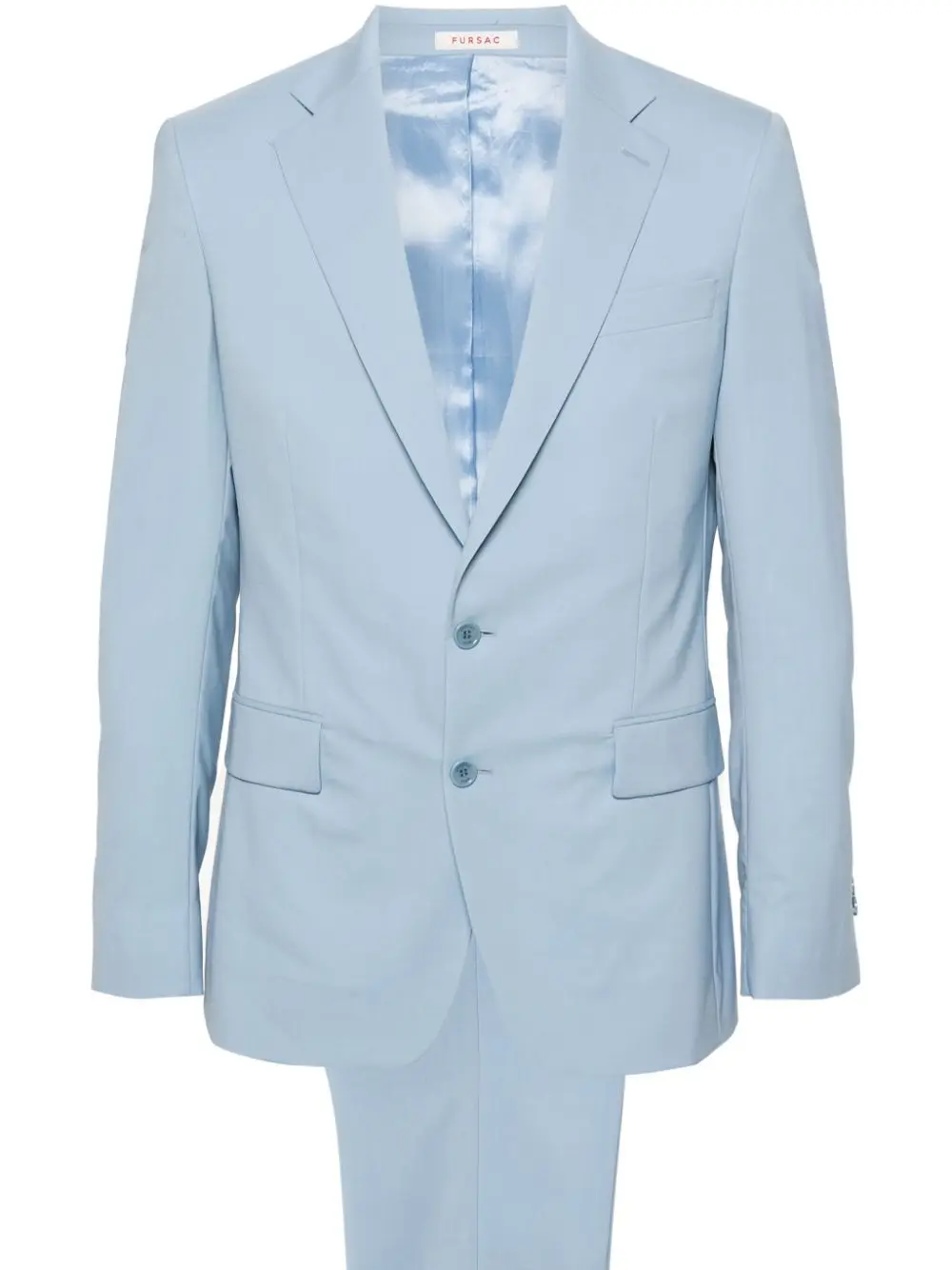 Ensemble de costumes bleu clair pour hommes, 2 pièces, Blazer + pantalon, veste de smoking en coton pour mariage, manteau formel pour le bureau et les affaires, tapis rouge