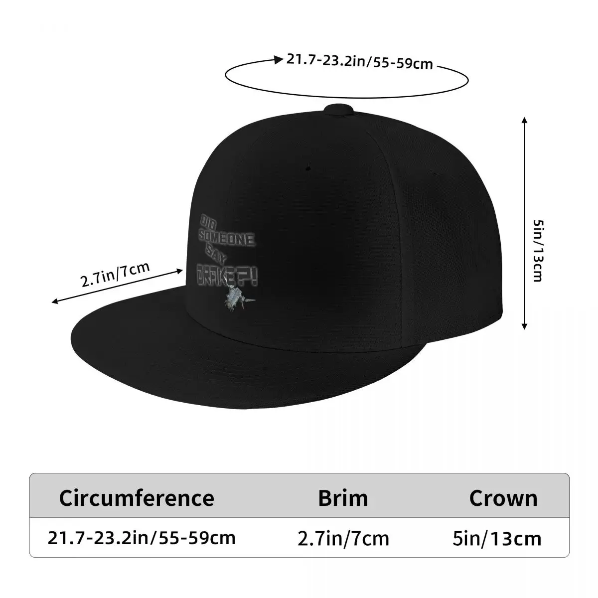 DiD SoMeOnE SaY DrAkE?! - Corsair Baseball Cap Kids Hat Sun Cap Golf Hat black Men's Caps Women's