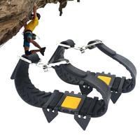 4-Teeth Crampons for Snow and Ice Hiking Climbing Anti-slip Covers for Shoes Women Men Snow Boots Non-slip Ice Gripper Spikes