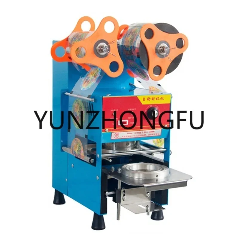 High quality best selling sealer machine automatic plastic cups 90mm cup sealing machine juice cup sealing machine