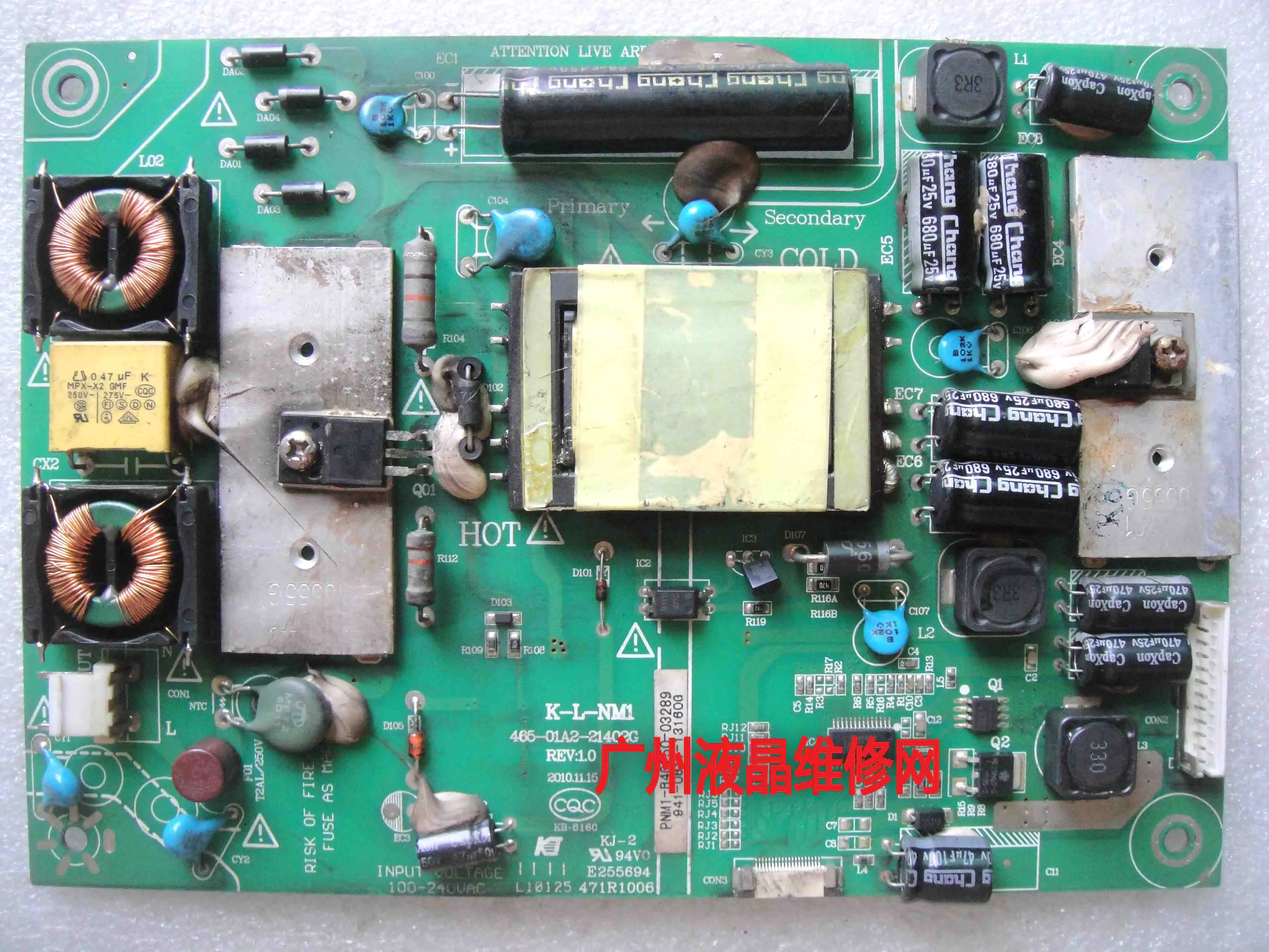 LE23T6 LE23C18 L23P21 Power supply board 465-01A2-21402G