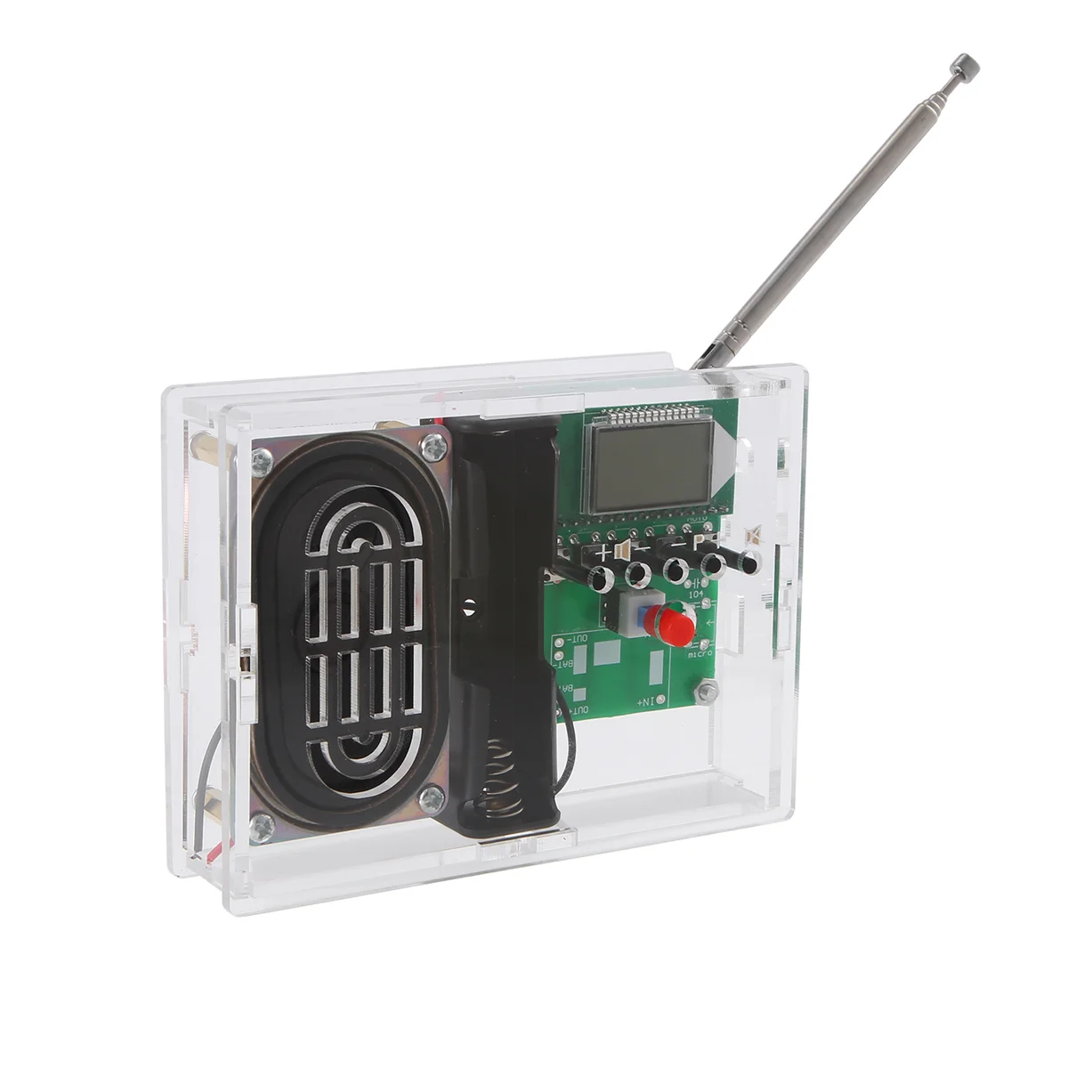 POP-lFM วิทยุชุด DIY การประสาน โครงการปรับตัวรับสัญญาณไร้สายจอแสดงผล LCD วิทยุดิจิตอล FM โมดูล DIY ชุดสําหรับ