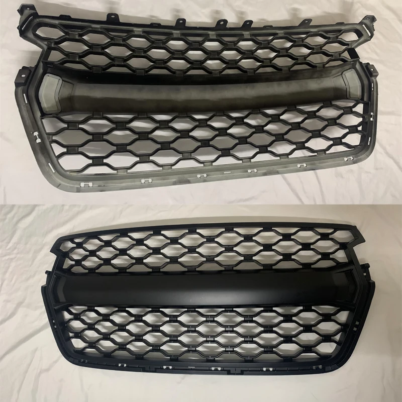 Modified Racing Grille For Isuzu D-max Dmax 2020 2021 2022 2023 Pickup Car Front Grills Mesh Bumper Mask Auto Cover Grille Parts