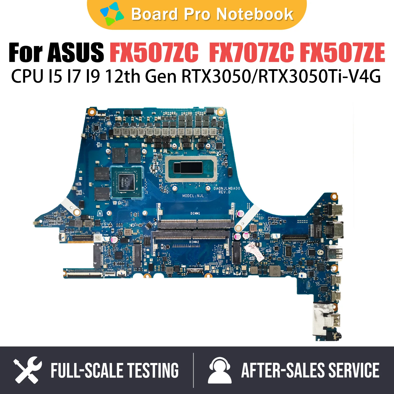 FX507ZC Mainboard For ASUS FX707ZC FX507ZE FX707ZE FX517ZC FX517ZE TUF507Z TUF517Z FX507Z FX517Z Laptop Motherboard V4G