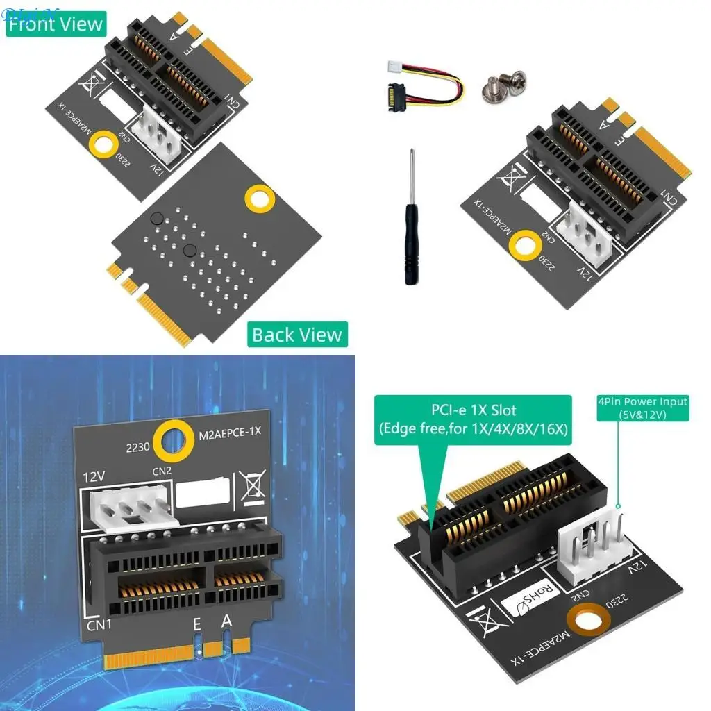 

PCIE 1X to M.2 B Adapter Card 2230 M.2 A+E to PCIE Adapter Card R2LB