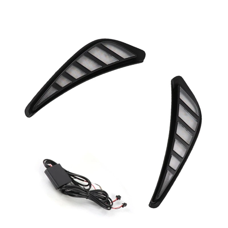 

1Pair LED Car Turn Signal Three-Color Streamer Night Running Lamp Fit For Toyota Corolla 2021-2022
