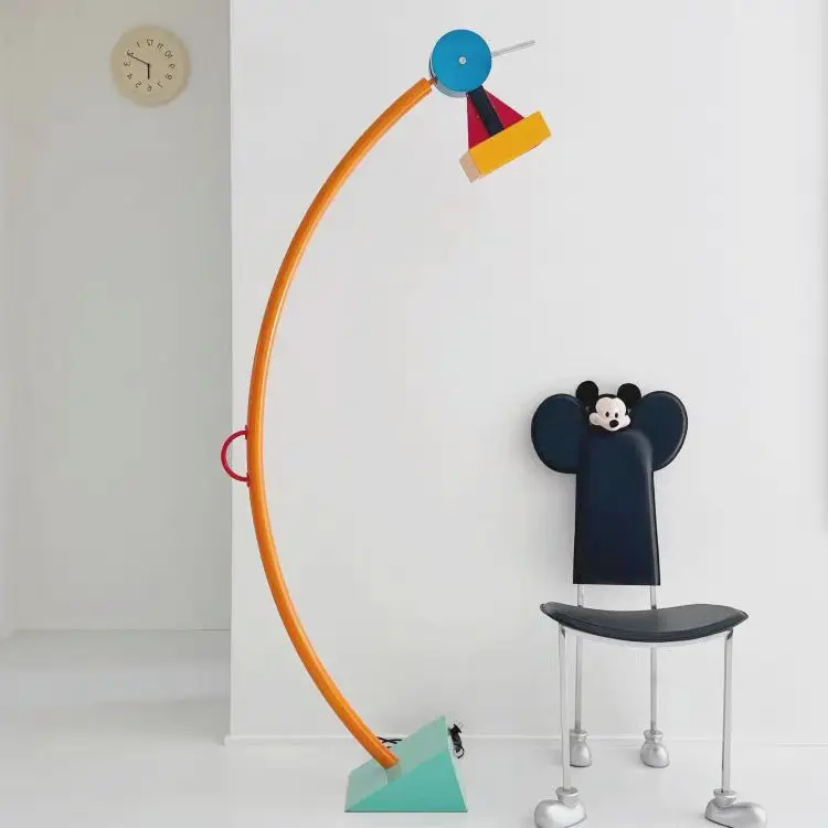 Geometric floor lamp creative colorful living room study LED reading table lamp children's room
