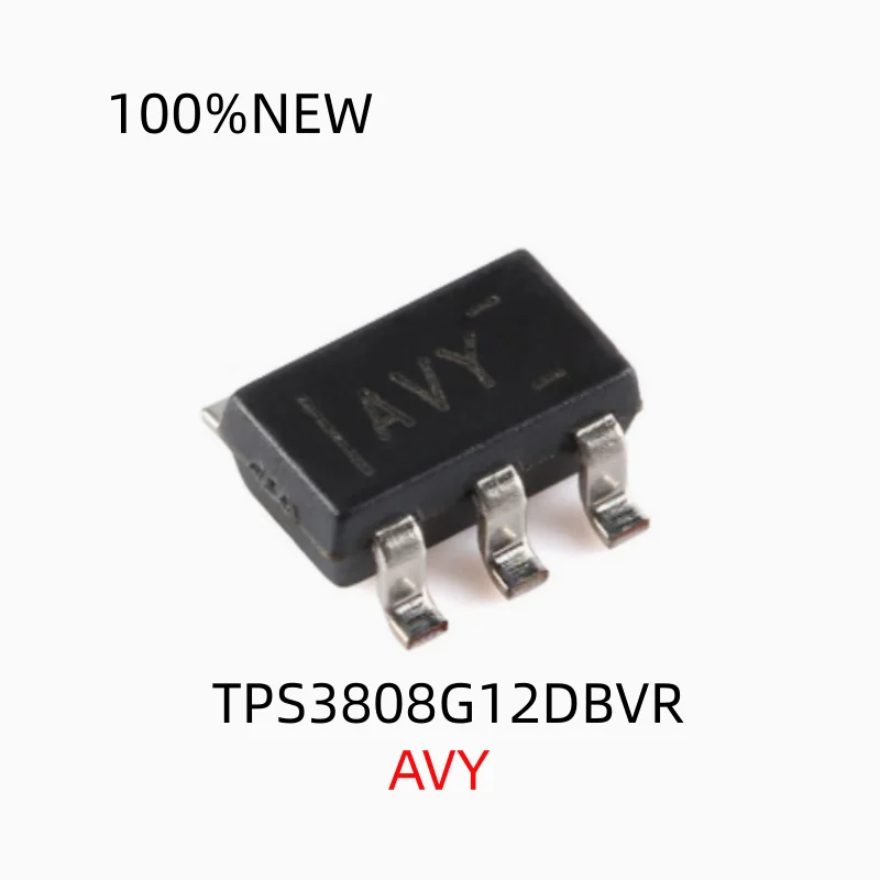 (10 Pieces) 100% New Tps3808G12Dbvr Silk Screen Avy Package Sot23-6 Low Static Current Monitor Chip Ic
