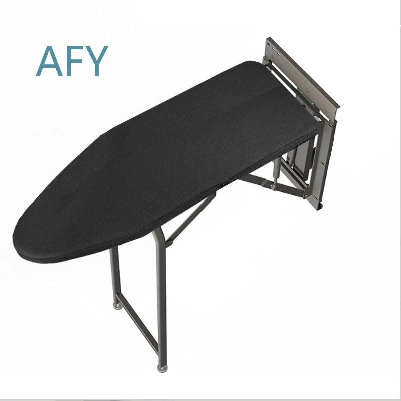 Folding Wardrobe Ironing Board for Home Cloakroom Internal Hidden Electric Iron Rack Push Pull Damping Ironing Station