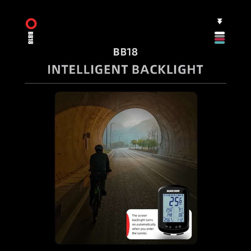 BLACKBIRD GPS Bike Computer BB18 Wireless Bicycle Speedometer Odometer Display Waterproof Support Data Sensor Heart Rate Cadenc