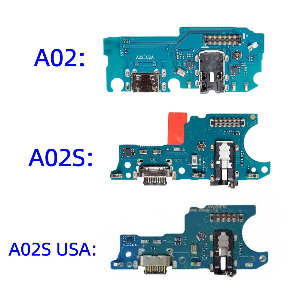 USB Charge Port Dock Connector Charging Board Flex Cable For Samsung Galaxy A02 A02S SM-A022F A025F A025 Repair Replacement Part