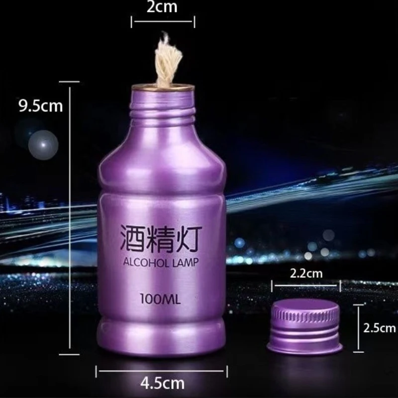 50ML Alcohol Burner Lamp Aluminum Alloy Portable Stove for School Chemistry Lab Experiment view 5
