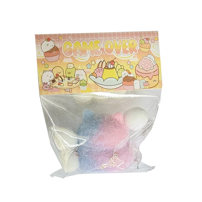 Cartoon Plüsch Squishy Katze Stress Relief Dekompression Spielzeug mit Beflockung für Kinder Erwachsene Geschenke