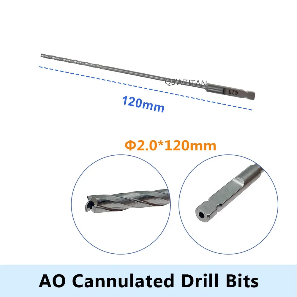 AO 드릴 비트, 스테인리스 스틸 중공 드릴 비트, 정형외과 기구