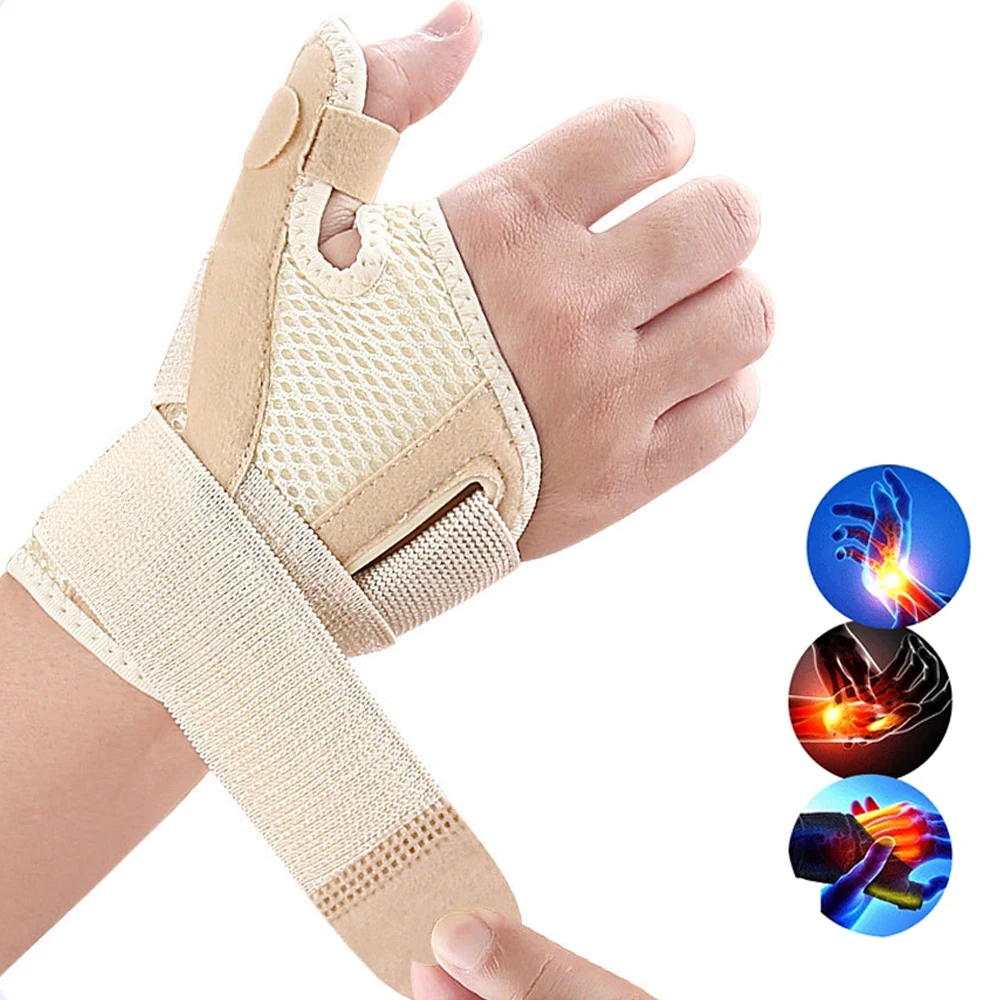 1 Stück Daumenstabilisator - Einheitsgröße, Ideal für Sport, Daumenbandage bei Arthroseschmerzen und zur Unterstützung, Beidhändig tragbar