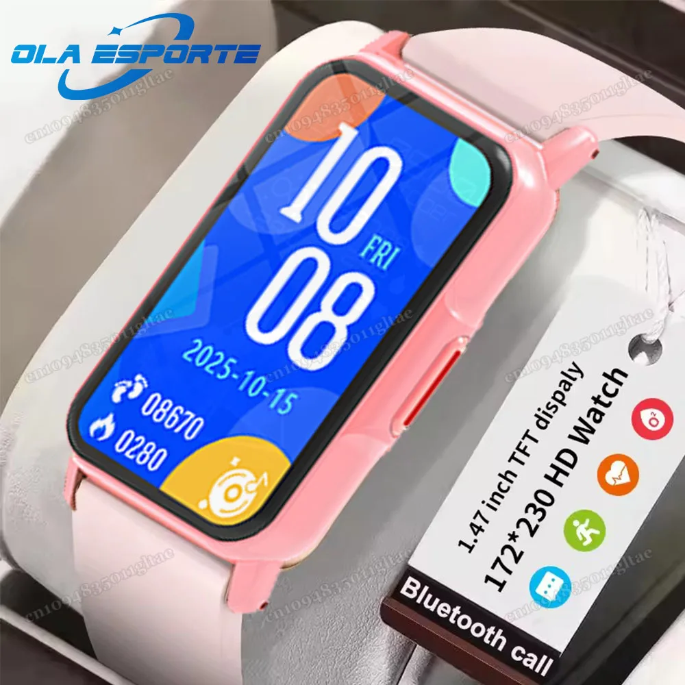

For Android IOS Smart Bracelet Women Smartwatch Men Heart Rate Blood Oxygen Waterproof Sport Smart Band Watch For Ladies +Gift