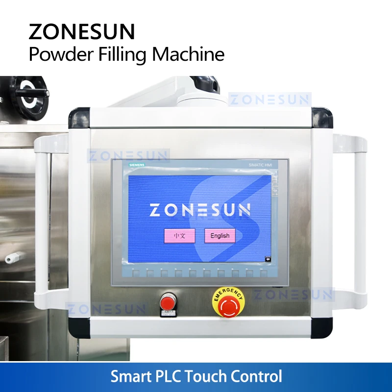 ZONESUN ZS-FM75L Semi-Auto Auger Powder Filler with Weighing Lift System for Protein Coffee Chemical Powder