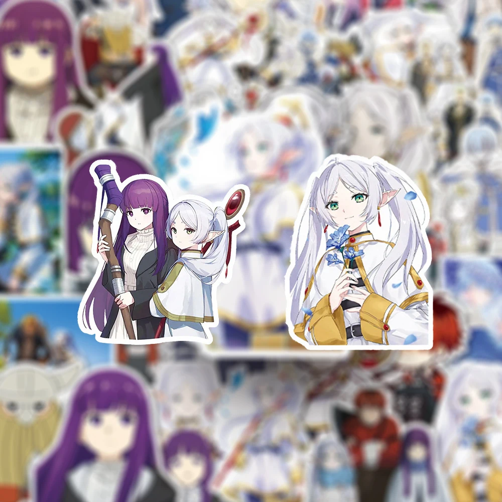 

10/30/50pcs Frieren at The Funeral Cartoon Stickers Japanese Anime Graffiti Decals DIY Luggage Phone Laptop Bike Sticker Packing