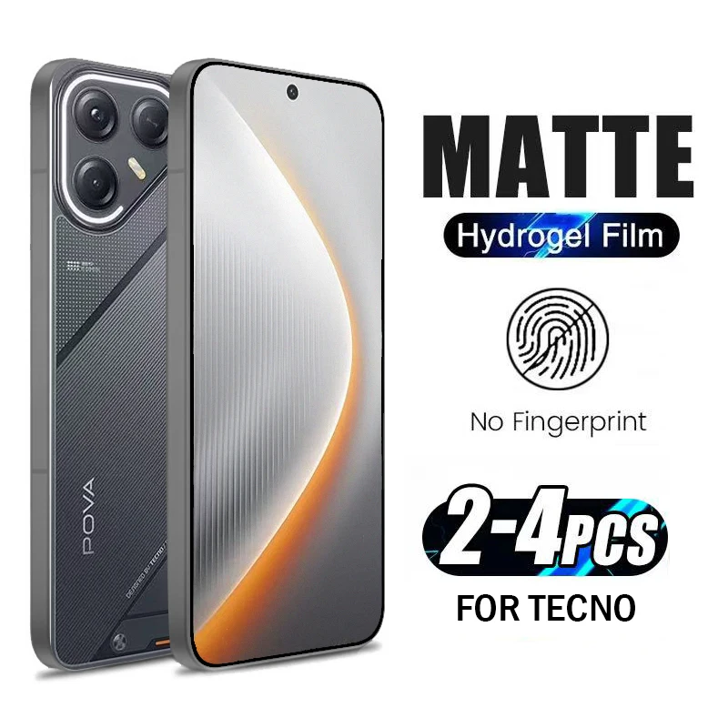 2-4 шт. антибликовая матовая гидрогелевая пленка для Tecno Pova 7 Ultra 6 Neo 5 Pro Защитная пленка для экрана для Spark Go 2 Pop 9 8 7 Не стекло