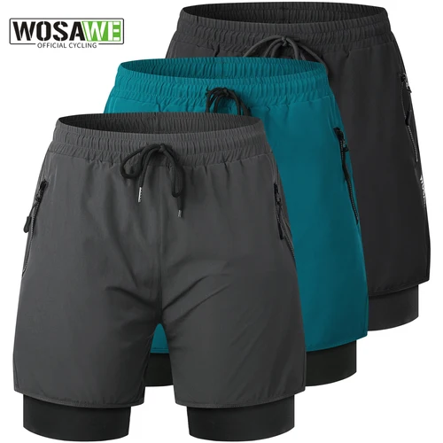 WOSAWE pantalones cortos de bicicleta Primavera Verano pantalones cortos de carreras de Motocross pantalones cortos de bicicleta de montaña de descenso ropa interior de ciclismo no extraíble