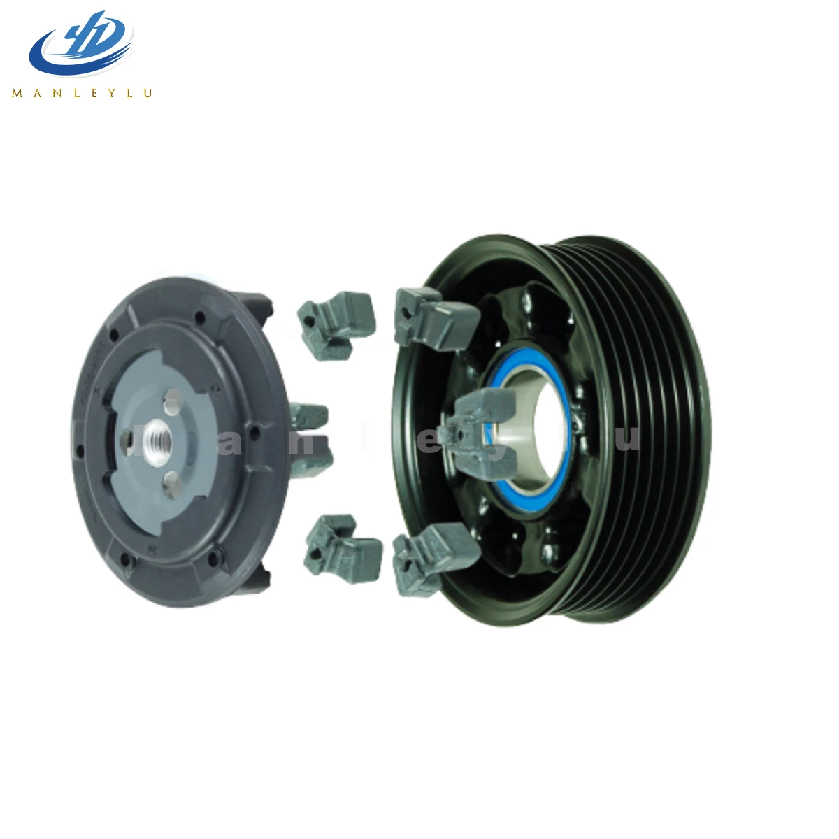 Polia do Compressor de Ar Condicionado para BMW 325I 330I E90 525I 530I E60 730I E65 N52 AUDI Q5 A4 VW TOUAREG 64529122618 64526956716