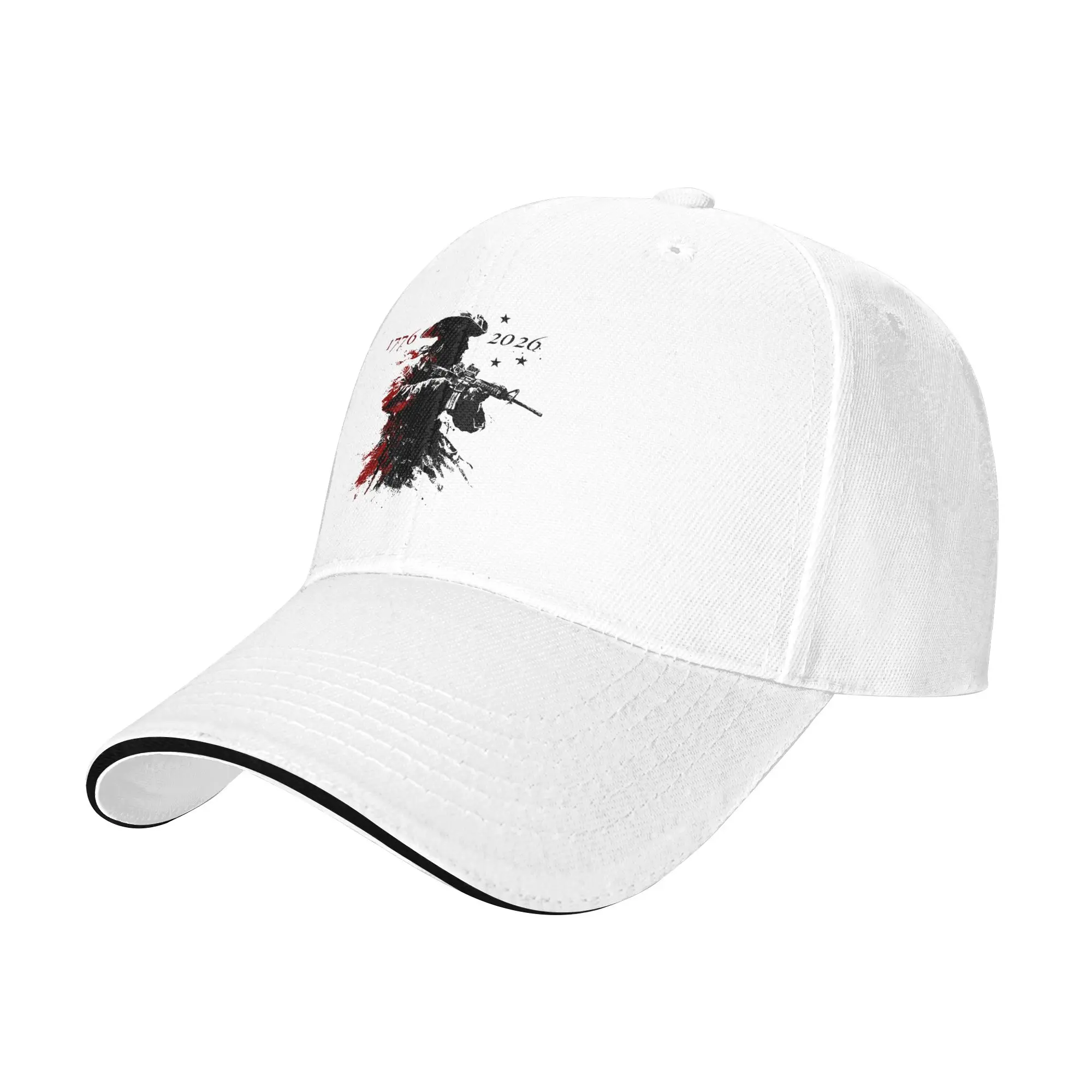 Revolutionary Soldier US Flag USA 250th Anniversary Baseball Cap Unisex Trucker Hat High Quality Hunting Snapback Cap Gift