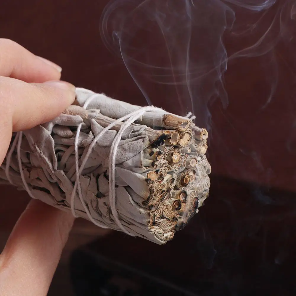 10 سنتيمتر المريمية البيضاء حزمة العملي متعددة الوظائف الروحي البخور العصي المحمولة الطاقة الطبيعية التطهير حزم