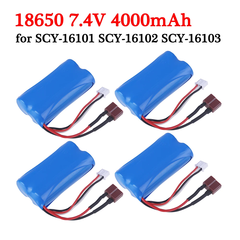 2S 7.4V 4000mAh 18650 Li-ion Battery for SCY-16101 SCY-16102 SCY-16103 SCY-16201 SCY-16301 SCY-16302 SCY-16303 RC Car Truck Toys